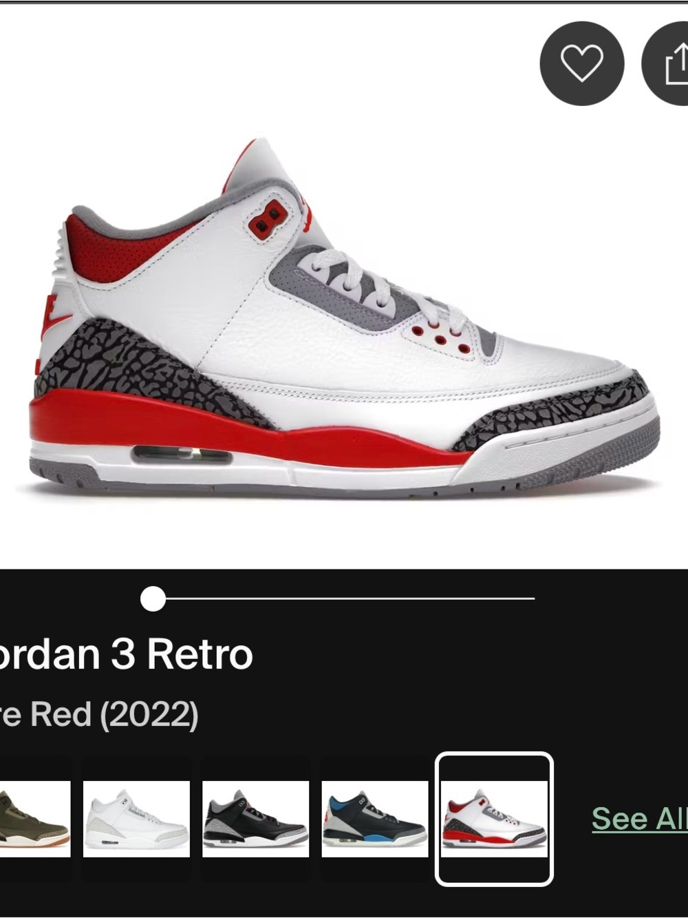 Nike Air Jordan 3 Retro — White / Red / Gray